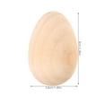 thumbnail image 2 of Milisten 15Pack Simulation Egg Decor Unfinished Wooden Eggs for Rustic Charm Easter Celebrations 6.00X3.80X3.80CM, 2 of 8