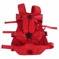 thumbnail image 2 of Dog Backpack Carrier, Portable Adjustable Red Pet Front Backpack Hands Free  for Walking M, 2 of 7