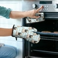 thumbnail image 2 of Pug with Crown Kitchen Oven Mitt and Pot Holder Sets 4 Pcs for Baking, Cooking and Grilling, Heat Resistant Up To 392 °F, 2 of 7