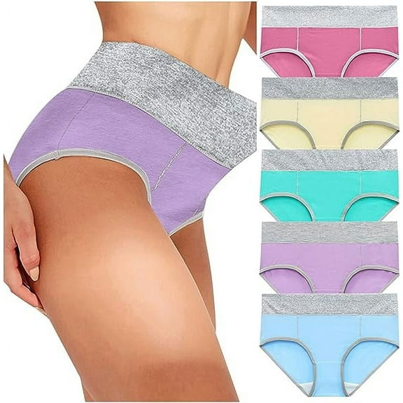 Nvzi Women’s Seamless Underwears Panties Sexy Lace Hipster Bikini Thong Briefs Panty Underwear for Women, 5PCS,L