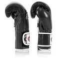thumbnail image 5 of Fairtex BGV9 Mexican Style Black White Muay Thai Boxing Glove - Heavy Hitter, 5 of 5