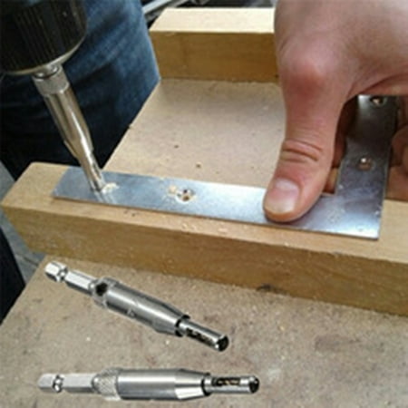 Center drill bit, Doors Self Centering Hinge Tapper Core Drill Bit Set Hole Puncher Woodworking Tools 5/64'' 7/64'' 9/64'' (Best Combi Drill Deals)