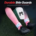 thumbnail image 6 of MediCaptain Soccer Grip Socks, Shin Guards, Pre-Cut Sock Sleeves, and Guard Straps Bundle Pack - Essential Equipment for Soccer Players - for Mens, Women with Size 7 to 12 US Men Shoe Size (Pink), 6 of 8