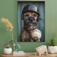 thumbnail image 2 of Border Terrier Dog Stretched Canvas Size 8x12 – Sports Dog, Perfect for Animal Lovers, Border Terrier Dog Canvas, Baseball Canvas Size Wall Art, 2 of 5