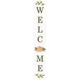 thumbnail image 2 of Sherrill, Kate 6x18 White Modern Wood Framed Museum Art Print Titled - Welcome Floral I (white), 2 of 4
