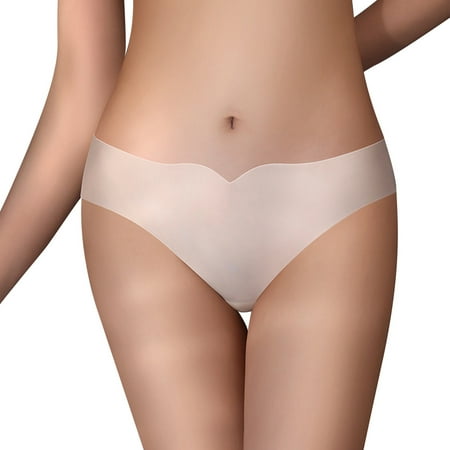 Jamicy Silk Panties for Women Women s Panties Seamless Lightweight Naked High Elastic Half Hip Underwear Sports Yoga Fitness Daily Underpants