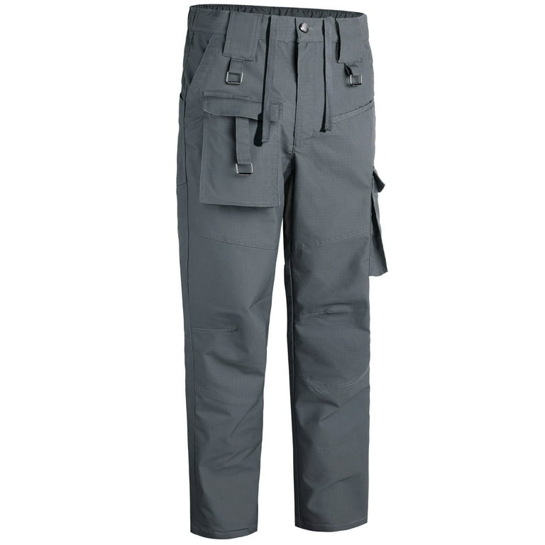 qolati Men's Cargo Pants Water Resistants Ripstop Sweatpants Lightweight  Hiking Work Pants Outdoor Jogging Trousers 