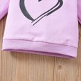thumbnail image 6 of Kaprioy Baby Girl Fall Winter Clothes Toddler Outfits Girls Girls Valentines Long Sleeve Heart Print Sweatshirt Jogger Pants Baby Girl Clothes, 6 of 7