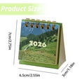 thumbnail image 3 of Mini Desk Calendar 2026, Small Standing Flip Desktop Calendar 2026, From January 2026 to December 2026 Monthly Desk Calendar for Daily Schedule School Office Supplies, 3 of 9