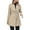 Khaki, variant on Clearance!FUNUONY Trench Coat Women's Business Casual Herringbone Wool Coat Button Up Notch Collar Jacket Long Cardigans Winter Coats Windbreaker Gray S