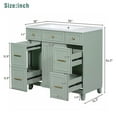 Bathroom Vanity with Sink, 36 Inch Vanity Cabinet Set with Single Sink ...