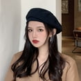thumbnail image 4 of CoCopeaunts Spring Women Girl Beret Artist Cotton Octagonal Flat Cap Summer Beanie Hat Cap Vintage Beret Hats Solid Color Cap Hat Woman, 4 of 6