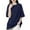 Navy, variant on Sexlip Womens Swimsuit Set Oversized Solid Cover Up Design Crew Neck Elbow Sleeve Loose Silhouette Soft Fabric for Summer Water Activities Pink XXL