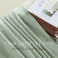 thumbnail image 7 of NICETOWN Faux Linen Green Curtains for Living Room, Light Filtering Farmhouse Curtains Rod Pocket Back Tab Privacy Semi Sheer Drapes for Bedroom, 52"x120", Sage Green, 2 Panels, 7 of 7
