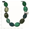 thumbnail image 4 of 925 Sterling Silver Jade, Crystal, Jasper and Serpentine with 2in Extension Necklace 18 Inch, 4 of 4