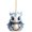 B, variante sur AYktou Décorations de Noël, Ornements de Noël, Décor de Noël, Cadeaux de Noël Mignons Pendentif en Acrylique Bleu et Blanc Décoration de Sapin de Noël Maison Pendentif Xiao Qinglong Pendentif