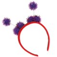 thumbnail image 4 of Diadema de abeja para Halloween, accesorios para el cabello para cosplay, tocados Púrpura, 4 of 9