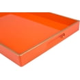 MAONAME Orange Serving Tray, Decorative Rectangular Tray, 15.75 x 10.2 ...