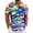 Multicolour, variant on Mens Shirts Casual Resort Style Shirt with Retro Floral Print Short Sleeve Button Down for Daily Leisure and Beach
