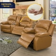 thumbnail image 4 of Ainehome3 Pieces Faux Leather Reclining Configurable Living Room Set, 4 of 5