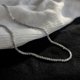 thumbnail image 3 of 2023 Popular Silver Colour Sparkling Clavicle Chain Choker Necklace Collar For Women Fine Jewelry Wedding Party Birthday Gift-xl385--XL135-Product cod XL135, 3 of 4