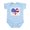 Sky Blue, variant on CafePress - Baheartcenter Body Suit - Baby Light Bodysuit, Size Newborn - 24 Months