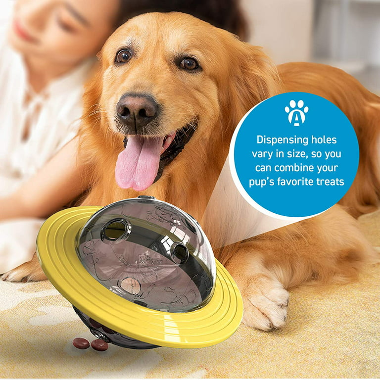 Dog Planet Interactive Toy Food Puzzle IQ Treat Ball, Food Dispensing Chew  Toy Foods For Medium To Large Dogs Yellow H02 From Dggestore, $5.63