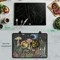 thumbnail image 5 of ZIATUBLE Stove Top Covers for Electric Stove Ceramic Glass Stove Top Protector Cover Heat Resistant Flat Induction Cooktop Mat with Rubber Backing, 29 x 21 Inch, Mushroom Leaf Butterfly Moon Star, 5 of 7