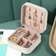 thumbnail image 1 of Joyero portátil Cajas Joyas de cuero Cajas con cremallera para pulseras (blanco) Sywqhk Libre de BPA, 1 of 7