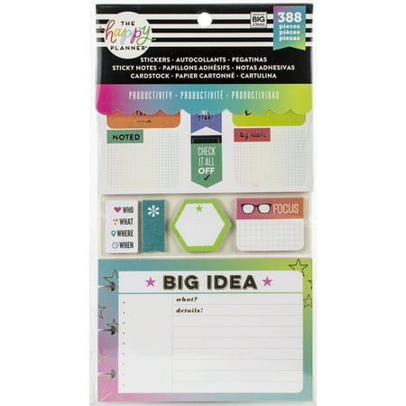 Happy Planner Note Cards/Sticky Note Multi Pack-Productivity 388/Pkg