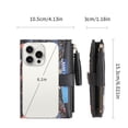 thumbnail image 3 of GAEKEAO Medium Size Wallet for Women RFID Blocking Bifold Card Holder Slim Womens Wallet with ID Window and Zipper Coin Pocket, 3 of 7