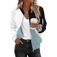 thumbnail image 2 of Bovemsi Bomber Jackets for Women Jacket 2025 Causal Zip Up Coats Long Sleeve Stand Collar Fall Lightweight Outerwear Tops Light Jackets, 2 of 6