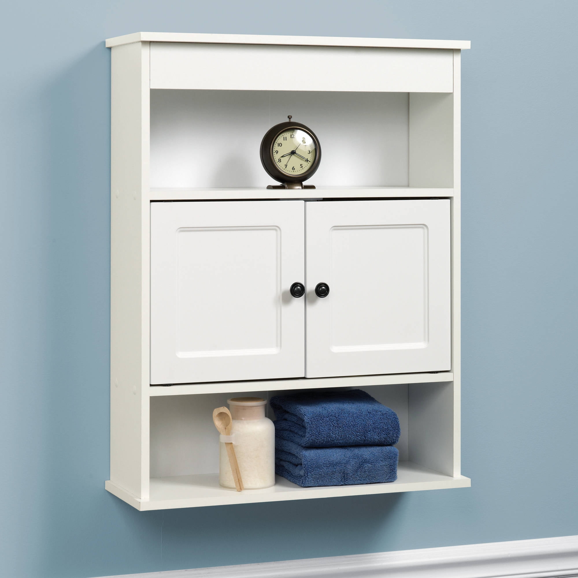  Cabinet  Wall Bathroom  Storage White Shelf  Organizer Over  