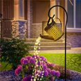 thumbnail image 2 of Luz Solar para regadera, lámpara colgante de cascada, impermeable, decoración de jardín al aire libre, patio, porche, césped, paisaje, lámpara LED de sol, 2 of 4