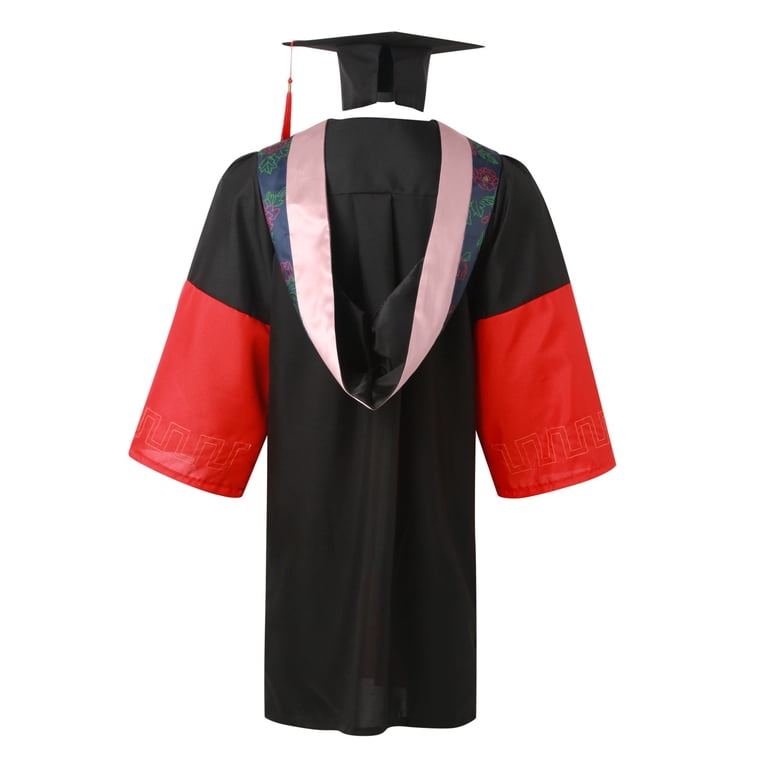 LIIPEE Adult Graduation Gowns Cap Clothes Outfits Long Sleeve Color Block Button V-Neck Academic College High School Graduates Judicial Long Robes ... LIIPEE Adult Graduation Gowns Cap Clothes Outfits Long Sleeve Color Block Button V-Neck Academic College High School Graduates Judicial Long Robes ...