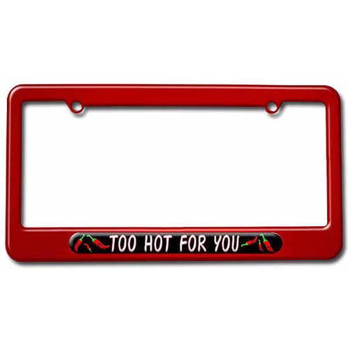 ZOMBIE HUNTER ZOMBIES Metal License Plate Frame Tag Holder Four Holes 