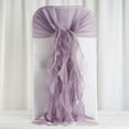 thumbnail image 2 of Efavormart 1 Set Wedding Chiffon Chair Sashes Aisle Decorations Draping Fabric Wrinkle-Free Amethyst Chair Cover for Party Ceremony Reception Floral Arrangement Banquet Outdoor Decor, 2 of 8