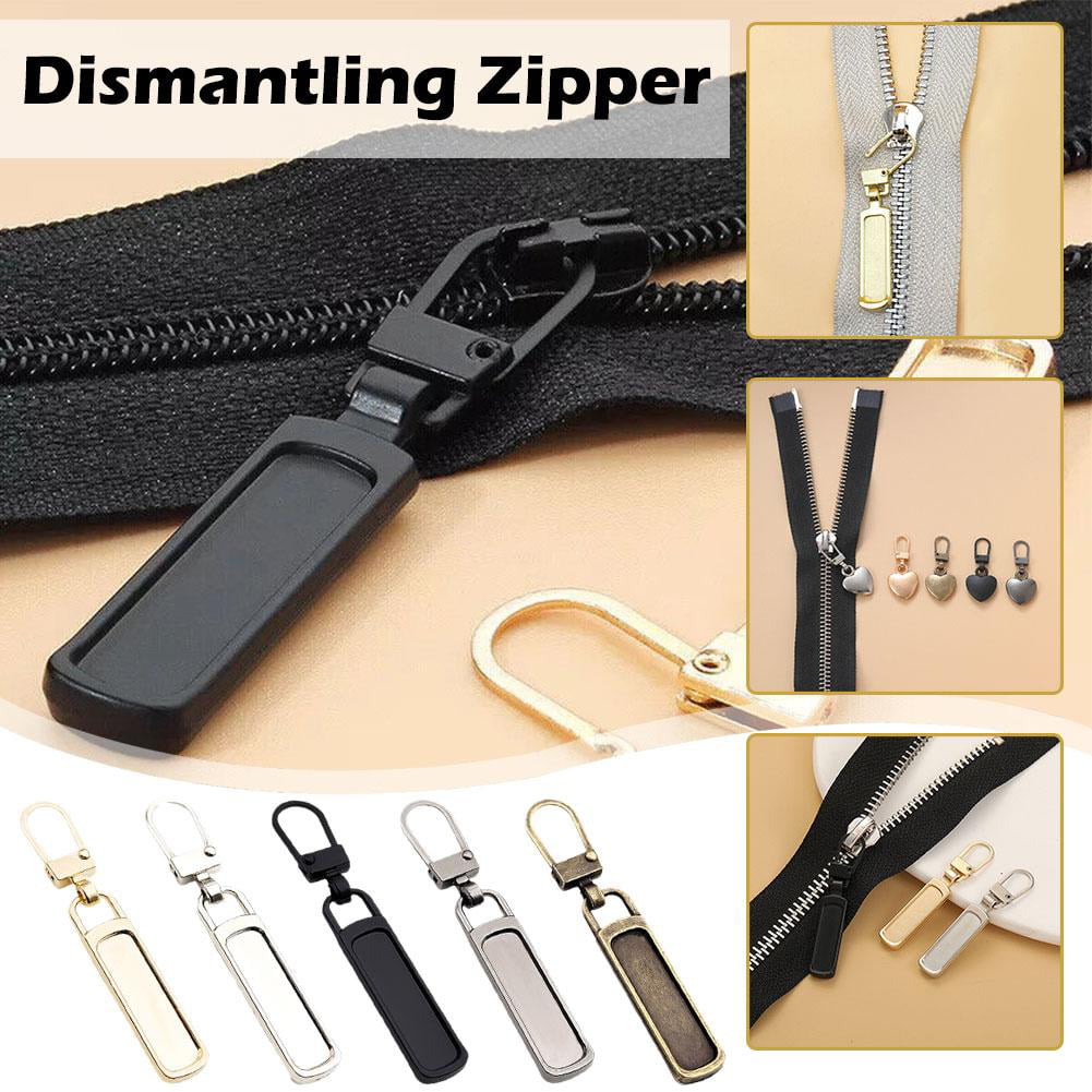 30pcs Detachable Zipper Puller Silver Tone Alloy Zipper Slider Replacement  For Luggage, Backpack, Coat, Clothes (no Tools Required)