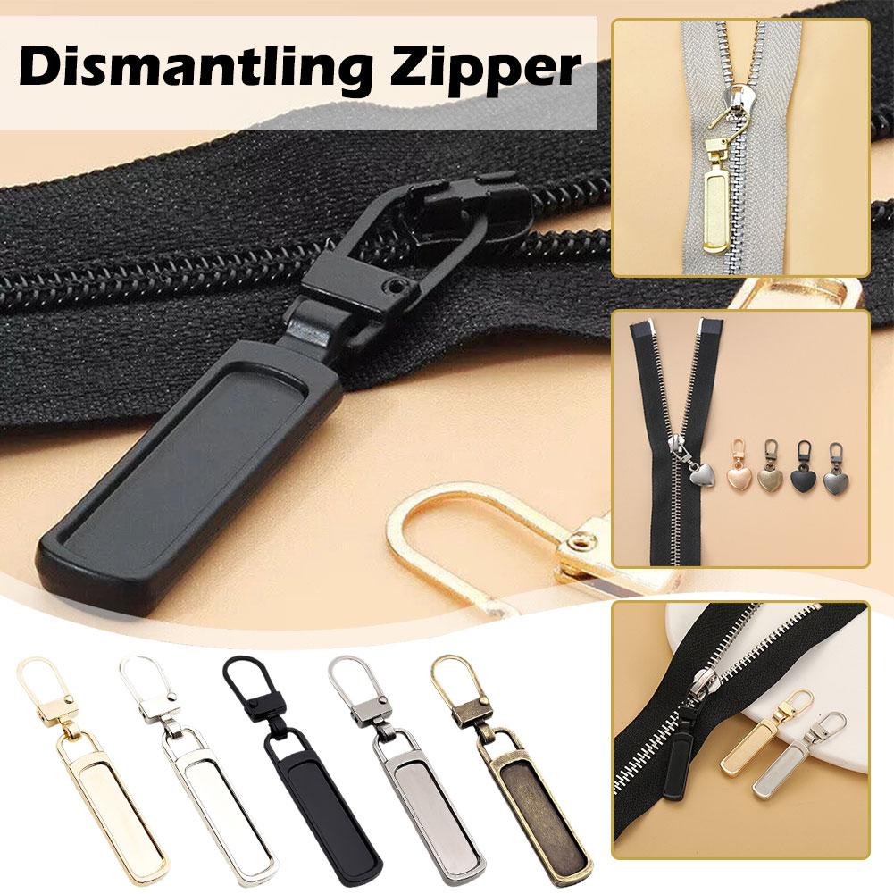 Zipper Pull Replacement,Universal Metal Luggage Replacement Zipper Pulls  Slider,Zipper Fix Repair Kit,Zipper Pull Tab for  Luggage,Backpack,Jackets,Coat,Boots,Clothing Shoes D7K7 