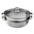 thumbnail image 1 of Olla vaporera Asija de 2 piezas, olla vaporera de acero inoxidable para cocinar al vapor alimentos, cesta para cocinar al vapor verduras, utensilios de cocina, vaporera, cacerola, baño maría, 1 of 8