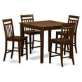 thumbnail image 1 of East West Furniture East West 5 Piece Thin Slat Back Dining Table Set, 1 of 2