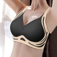 thumbnail image 6 of Bras for Women,Comfort Everyday Wear Plus Size Support Bra Seamless Design for Women All Day Casual Use 3PCS,Sports Bras for Women,Black,M, 6 of 7