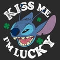 thumbnail image 2 of Junior's Lilo & Stitch Kiss Me I'm Lucky  Sweatshirt, 2 of 3