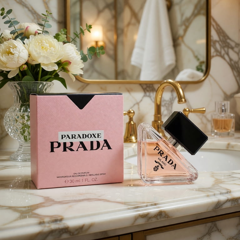 Prada Paradoxe Eau de Parfum Spray for Women, 1 oz, Floral Amber