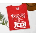 thumbnail image 5 of Moonlight Apparel Princess Jedi Graphic T-Shirt for Women Look Like a Princess Fight Like a Jedi Tee Cute Star-Inspired Funny Shirt–Soft Cotton Crewneck Casual Gift for Sci-Fi Fans, 5 of 5