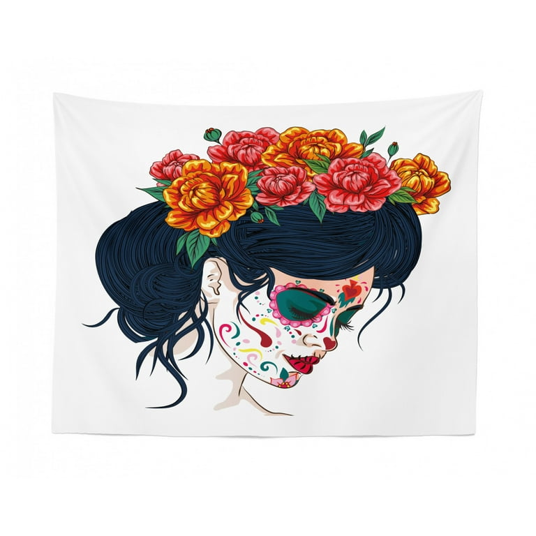 Day of the dead tapestry sale
