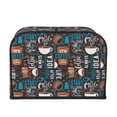 thumbnail image 2 of Pofeuu Coffee Lover Print Print Toaster Cover 4 Slice, Bread Dust Cover & Fingerprint Protection, Kitchen Small Appliance Covers(Toaster Cover), 2 of 7
