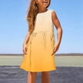 thumbnail image 2 of Robe d'Été Sans Manches pour Filles, Confort Extensible, Col Rond, Décontractée avec Imprimé Dégradé pour Enfants, Plage et Activités Extérieures, Robe de Noël pour Bébé Fille, 2 of 4
