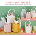 thumbnail image 6 of 2pcs Easter Gift Bags Bunny Ear Treat Bags with Handles Party Favor Bags Goodies Bags, 6 of 8