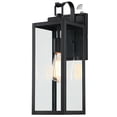 thumbnail image 1 of Lámpara de pared exterior Pia Ricco, grande, negra mate, impermeable, 1 of 8